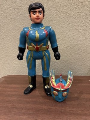 Rare Bandai Popy Inazuman Vinyl Figure with Sofvi Mask Soft Vinyl