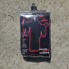 NIB Fun World Scream 25th Anniversary Ghostface Metallic Sparkle Adult Costume