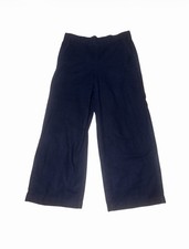 J. Crew Elastic Waist Navy Blue Pants With Front Pockets
