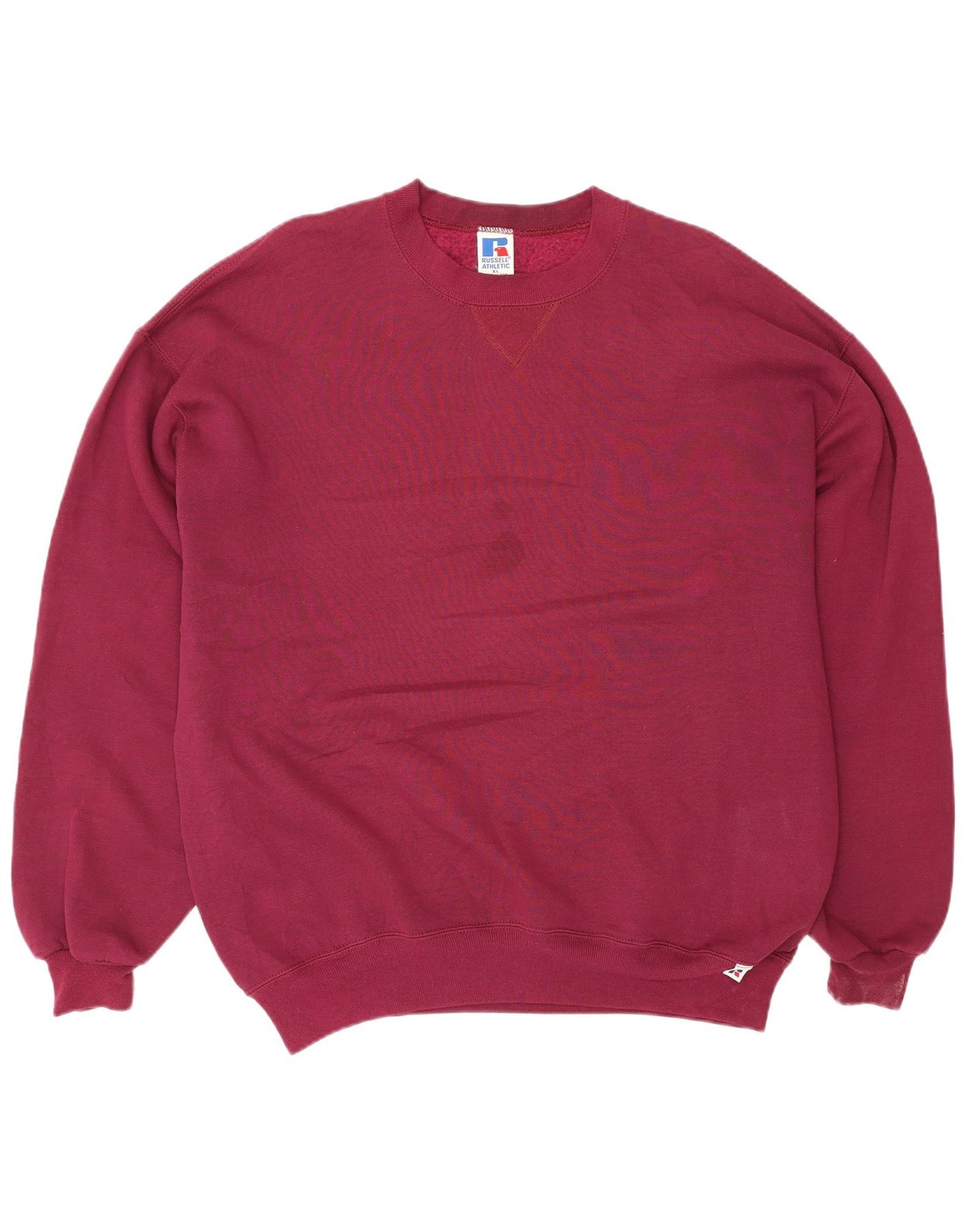 Russell Athletic Hombre Sudadera Jersey XL Borgoña Algodón DJ03