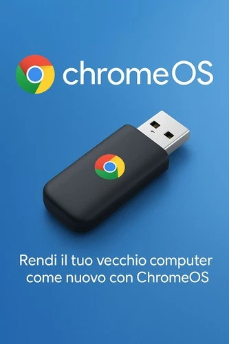 PEN DRIVE USB AVVIABILE CHROME OS FLEX PRONTA ALL'USO SO VELOCE PC