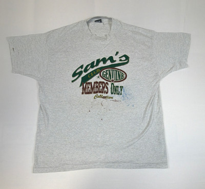 Vintage Fruit of the Loom Best Men XXL Sam's Club T-Shirt Made in USA Grey 90s