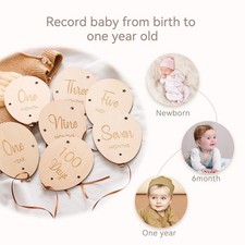 Newborn Photography Props Wooden Balloon for Baby Shower