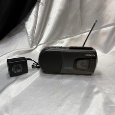 Aiwa RM-P3W Vintage FM/AM Radio Cassette Recorder with DC Power Adapter