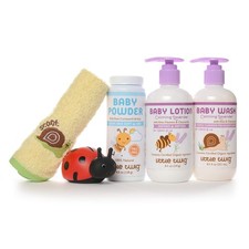 Little Twig Baby Gift Set Baby Powder Wash Lotion Washcloth Tub Toy Lavender ...