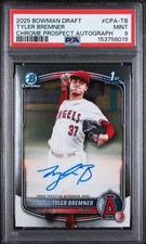 2025 1st Bowman Chrome TYLER BREMNER AUTO #CPA-TB PSA 9 MINT