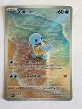 Squirtle 170/165 (NM) - Scarlet & Violet 151 - Illustration Rare - Pokemon TCG