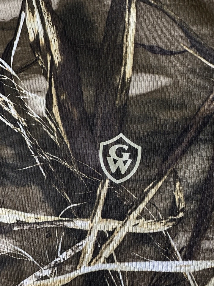 Game Winner Mens Camo Hunting Shirt 2XL Long Sleeve Advantage Max-4 HD Polyester - Image 4 of 4