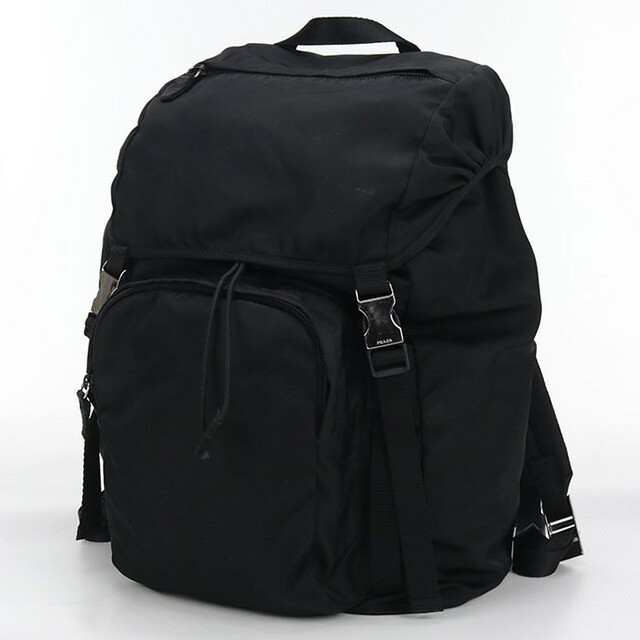 Used PRADA Rucksack Women s Brand PRADA Re Nylon Backpack Black Bag from japan thumbnail 3