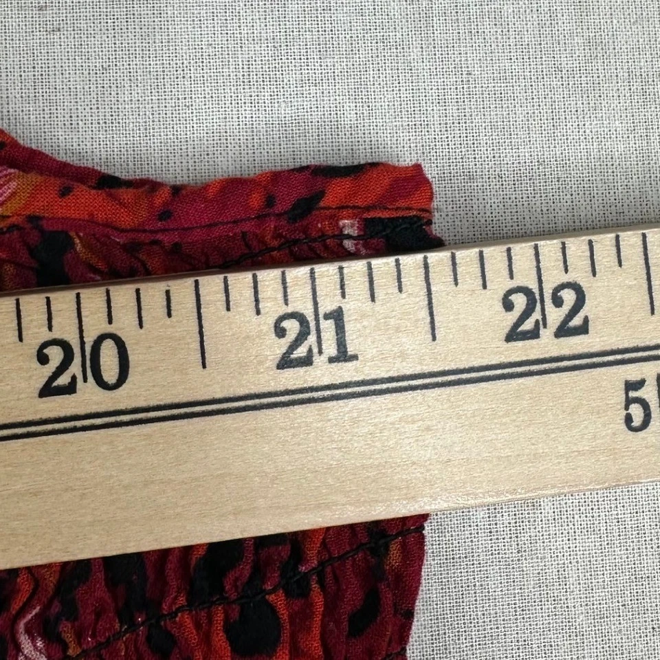 Maxi Vestido Kim Rogers Rayón Sin Mangas Multiimpresión Talla 3X Naranja Foto 4 de 4