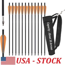 20" Crossbow Bolts Carbon Arrows OD8.8 Shooting +/or Quiver Hunting Shoot Target