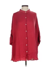 GiGio Women Red 3/4 Sleeve Blouse S