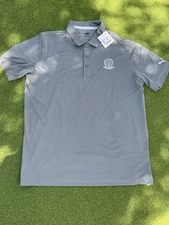 New Puma - Way 1 Golf Shirt Size Large Gray See Pictures For Details