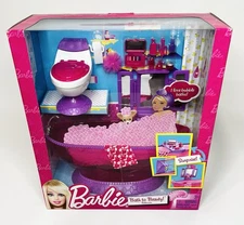 Bath to Beauty Barbie Doll Bathroom Furniture My House Doll House Dream Mattel
