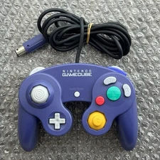 Nintendo GameCube Official OEM Indigo Purple Controller Gamepad DOL-003 Tested 1