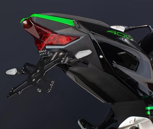 Nummernschildhalter Verstellbar Evotech Kawasaki Z 500 Z500 2020 2021 2022 2023-image