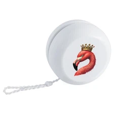 'Flamingo Wearing Crown' Retro Style Yo-Yo (YY00045547)