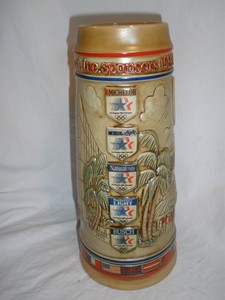 1984 olympic budweiser beer stein