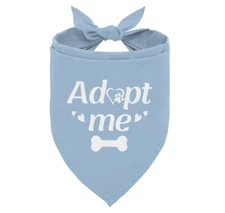 Adopt Me Dog Bandana Pet Triangle Scarf Adoption Announcement Photo Prop Gift