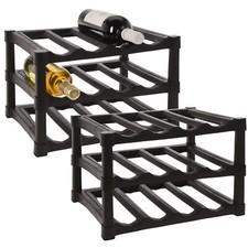 Weinregal Flaschenregal Weinschrank 2er Kunststoff 24 Flaschen HWR Lager Keller