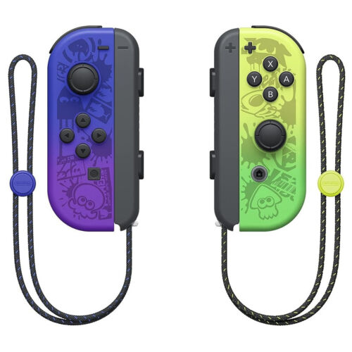 🔥Official Nintendo Switch OLED SPLATOON 3 Special Edition Joy-Cons w/ Straps - Picture 1 of 2