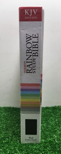 KJV Rainbow Study Bible,Black Leather Touch,Indexed-NEW - Imagen 4 de 12