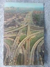 Expressways, Detroit, Michigan Postcard, John C. Lodge At Edsel Ford Expressways