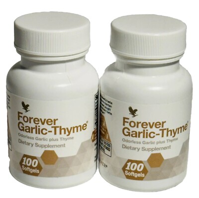 2 - Forever Garlic-Thyme - 100 Softgels each bottle