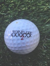 Spalding Top-Flite 2 X-Out Rare Vintage Golf Ball
