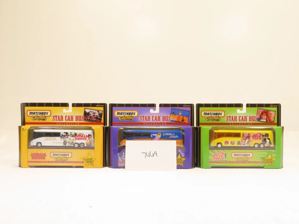 MatchBox Star Car Bus Austin Powers, Animal House & I Dream Of Jeannie Lot NIB - Image 3 of 3