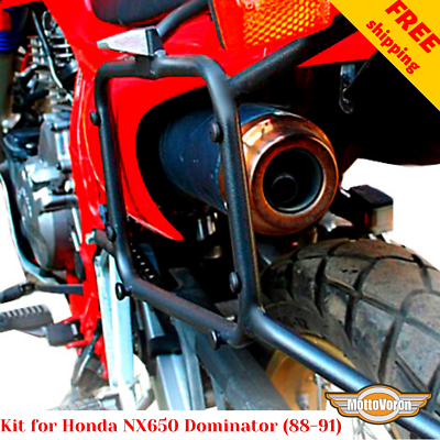 For Honda NX 650 Dominator Engine guard NX650 Luggage rack system