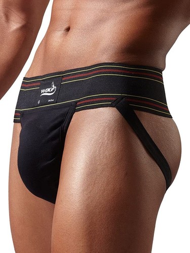Omtex Athletic Wolf Cotton Gym Supporter Jockstraps with Cup Pocket Pack of 1 - Picture 8 of 19