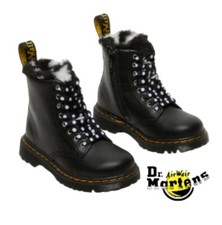 Dr. Martens,airWair, 1460 SERENA T Black Boots, Child, Girls Size 8