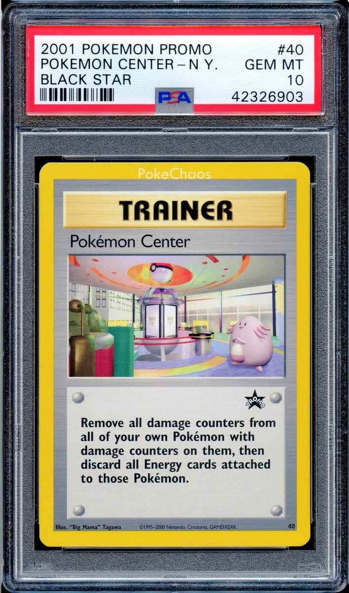 PSA 10 Pokemon Center #40 New York Black Star Promo Pokemon Card