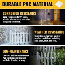 VIVIDA 4" x 4" Fence Post Caps, Pyramid PVC Vinyl Post Caps (Actual 4" x 4"),...