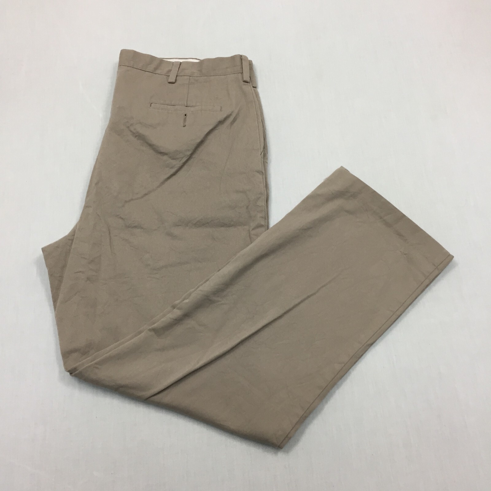 Dockers D3 Chino Trousers Cotton Pants Straight Fit Mens Size 40W 32L Beige