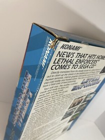 Lethal Enforcers Sega CD CIB Brand NEW Big Box Justifier Gun NEVER USED Complete