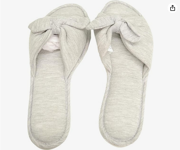 Женские шлепанцы Charter Club с открытым носком и узлом Средний 7-8 Серый 3590₽