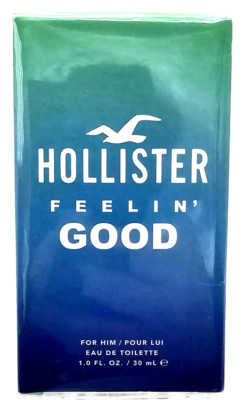 Hollister Feelin' Good For Him 1.0oz/30ml Eau de Toilette Spray Brand New In Box