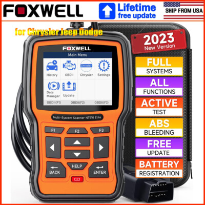 Foxwell NT510 Elite Fit For CHRYSLER All Systems OBD2 Scanner Bidirectional TPMS