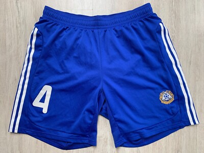 2008 Matchworn Finnland Fußball Shorts Finland Suomi Football Kurzhose Adidas XL