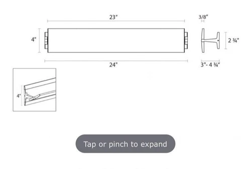Sonneman Aileron 24" LED Flat Panel Wall Sconce, Textured White Finish- 2702.98 - Picture 3 of 8