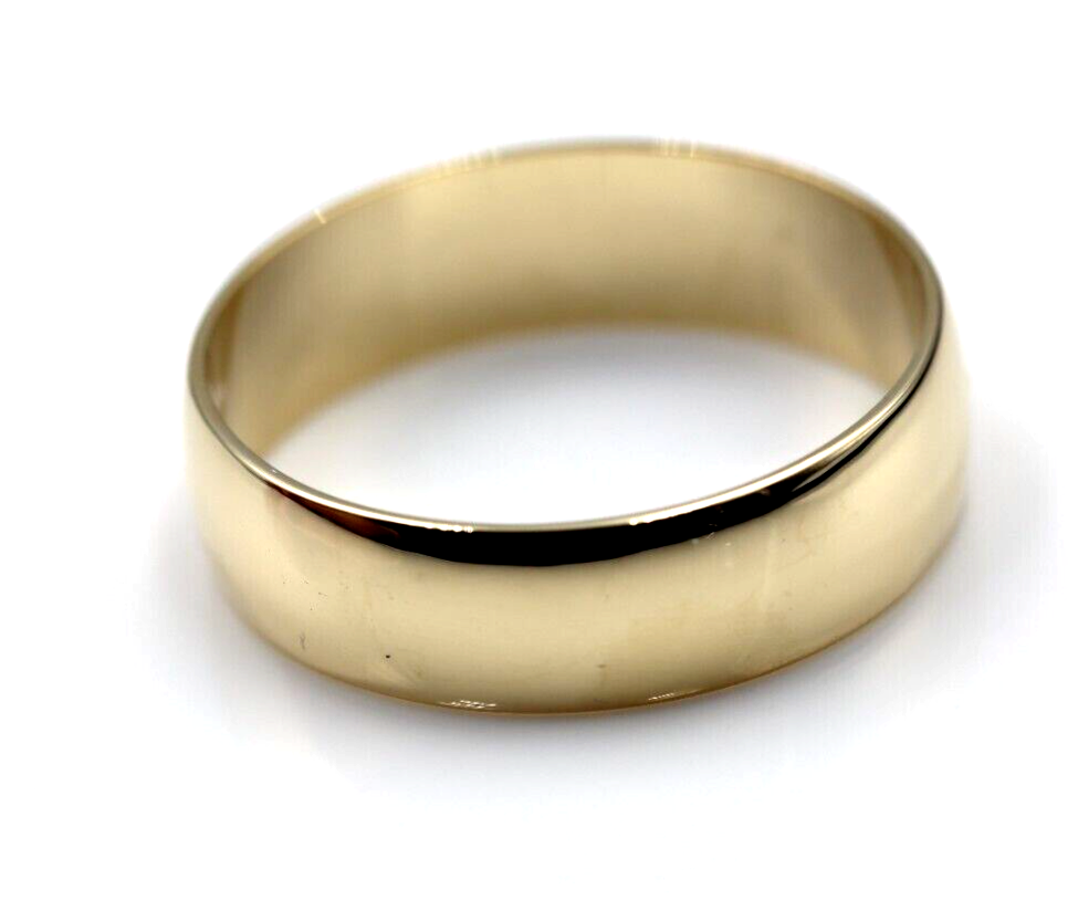 Size Z Genuine 9Kt 9ct Yellow Gold 375 Full Solid 8mm Wide Band