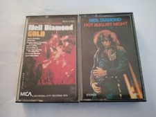 Neil Diamond 2 Cassette Lot: Hot August Night and Live at the Troubadour