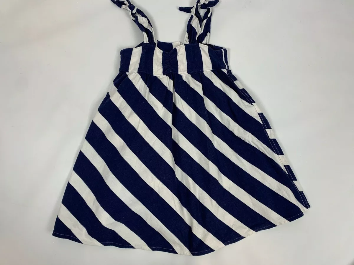 Ralph lauren navy sales blue and white dress