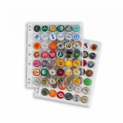 LEUCHTTURM Feuilles transparentes Compart pour ranger 42 muselets de champagne.