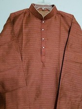 Indian BOLLYWOOD STYLE KURTA Pajama Jam Majenda Color For Men SIZE 46"Chest:50