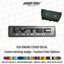 i-Vtec DOHC 2.4L Manifold Cover Decal Sticker for Honda K24 Accord Element CRV