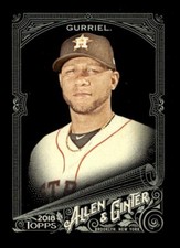 2018 TOPPS ALLEN GINTER X BASEBALL BASE CARD #243 Yuli Gurriel Astros