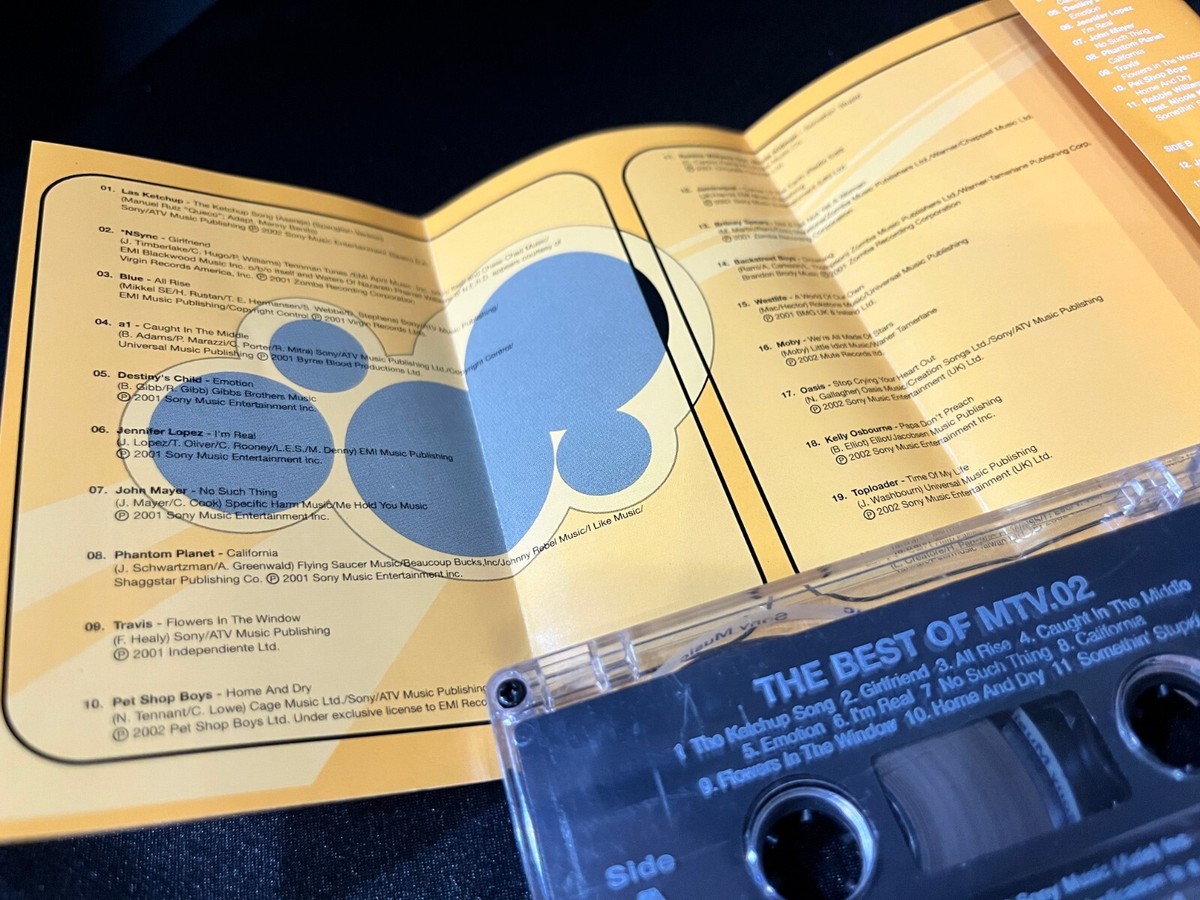 The Best Of MTV.02 Cassette Tape John Mayer Jamiroquai Moby